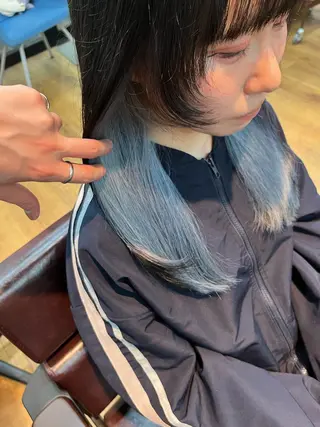 ロング カラー 🫧ハイトーン/ ブリーチ🫧白石航汰のヘアスタイル