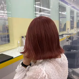 セミロング カラー ヘアアレンジ mai🍑暖色カラー /レイヤー💖のヘアスタイル