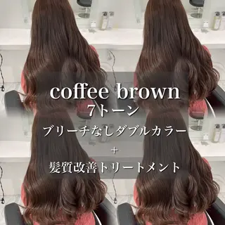 カラー 🤍ブリーチなし ブラウンhimi🤍のヘアスタイル