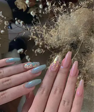 セミロング めぐみのネイルサロン スタッフ練習のネイルデザイン