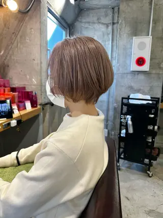 ショート レディースモデル カット/中川翔太のヘアスタイル