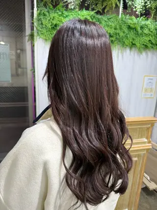 ミディアム カラー 縮毛矯正/ /関内/あべももこのヘアスタイル