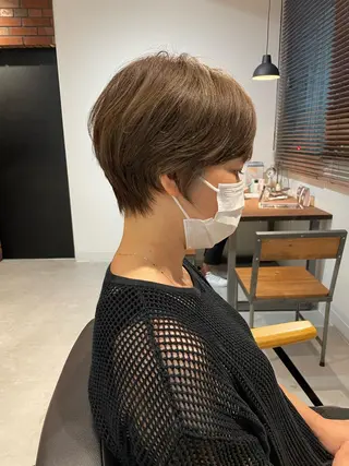 ショート 丹羽大喜 縮毛矯正/美髪矯正のヘアスタイル