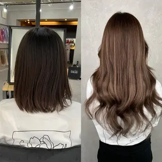 ミディアム 💎馴染むエクステ× TOMO💎のヘアスタイル