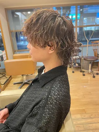 パーマ メンズ 村松 寛太のヘアスタイル