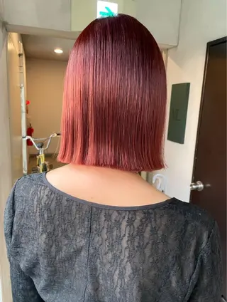 ミディアム カラー 仲村 真里奈のヘアスタイル