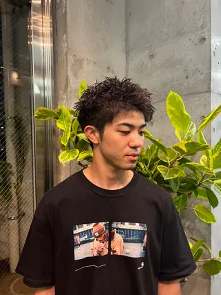 ショート パーマ メンズ メンズ特化美容師 /たけしのヘアスタイル