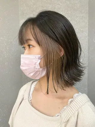 ミディアム カラー 渋谷/ボブ×髪質改善 輝来のヘアスタイル