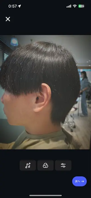 ミディアム メンズ メンズスタイル 櫻井康太のヘアスタイル