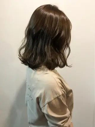 ミディアム カラー ダメージレスサロン✨ kayo🌱のヘアスタイル
