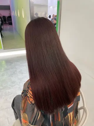 ロング カラー 中韓レイヤー/ ブラウン🤎はやとのヘアスタイル