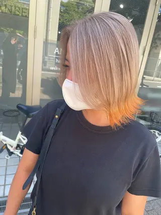 ショート 髪質改善×縮毛矯正 ×艶カラーNAOのヘアスタイル