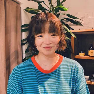 ミディアム パーマ パーマモデル募集中 渥美翔人のヘアスタイル