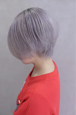 ショート カラー ヘアアレンジ lani ブリーチ /ダブルカラーのヘアスタイル