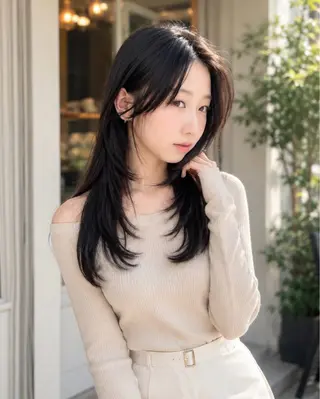 ミディアム カラー 一ノ瀬 暁のヘアスタイル