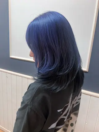ミディアム カラー ✂︎HITOMI✂︎ 副店長のヘアスタイル