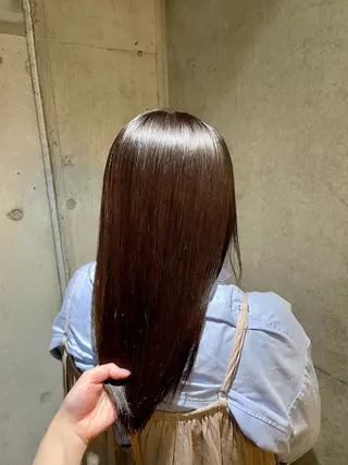 セミロング ヘアアレンジ キッズ 艶髪/ハイトーン /masami🩵のヘアスタイル