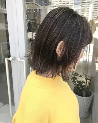 ショート カラー レイヤーカット BLend 渋谷のヘアスタイル