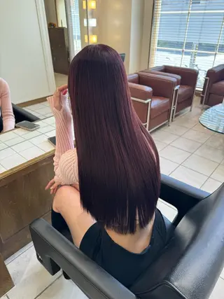 ロング 🦋ブリーチなしダブ ルカラー🌈MEGUのヘアスタイル