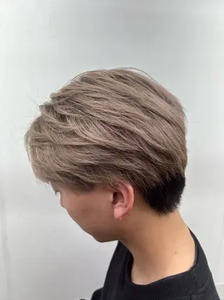 カラー メンズ ダブルスキルエクステ /羽エクステ白石宇由のヘアスタイル