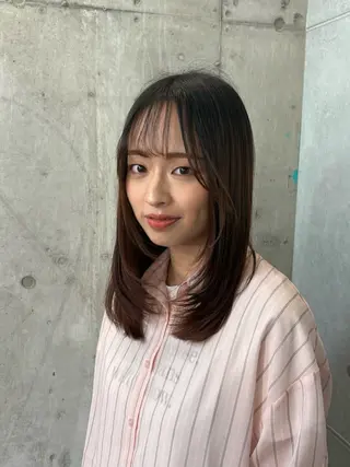 セミロング 加藤志保 🎗️🫧モデル募集のヘアスタイル