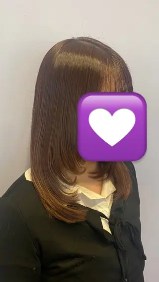 ミディアム 中島 梨々香のヘアスタイル