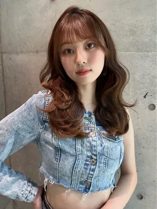 ミディアム パーマ ✨レイヤー/韓国 /✨ヘア山下　遥のヘアスタイル