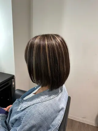 ショート カラー レイヤー/艶カラー ROKUのヘアスタイル