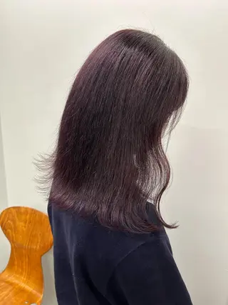 ミディアム 田中 樹奈のヘアスタイル