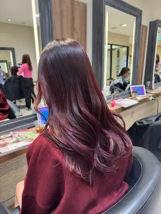 ロング カラー さら艶レイヤーカット 🩶Suzuneのヘアスタイル