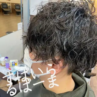 ショート パーマ メンズ MATSURI BASE.AWAJIのヘアスタイル