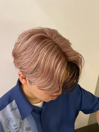 カラー メンズ ベージュカラー🐑 レイヤー🤎塚原優芽のヘアスタイル