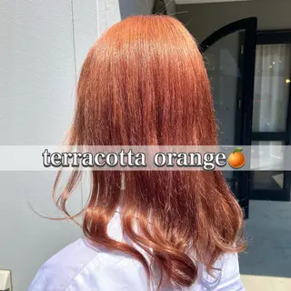 ロング カラー ヘアアレンジ レイヤー/ハッシュ /デザインカラーのヘアスタイル