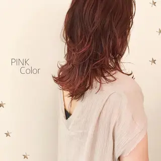 セミロング カラー 市川 千夏のヘアスタイル