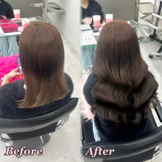 ヘアメ🎀推しカラー 🥣横浜/しほ🧸のヘアスタイル