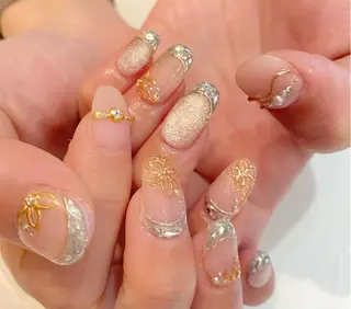 ロング カラー ネイル Nailsalon Calmeのネイルデザイン