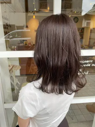 ミディアム カラー ヘアアレンジ 鴫原 亜弥のヘアスタイル
