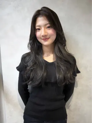 ロング 田渊 日菜のヘアスタイル