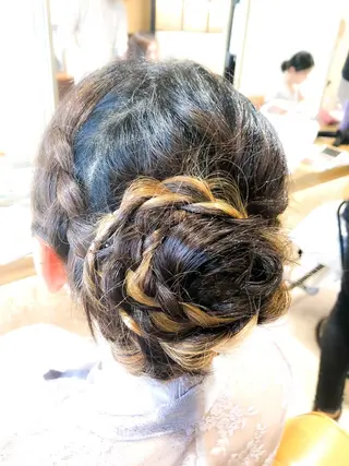 ロング ヘアアレンジ レイヤー×ヘッドスパ *保田遥*のヘアスタイル