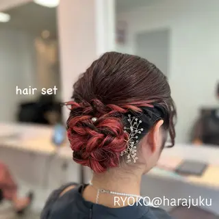 ミディアム カラー パーマ ヘアアレンジ メンズ ワット 原宿のヘアスタイル