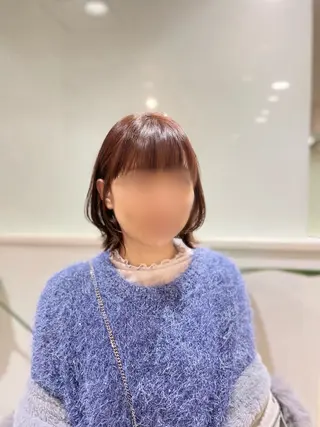 ミディアム ボブ/艶髪 soleilrukaのヘアスタイル