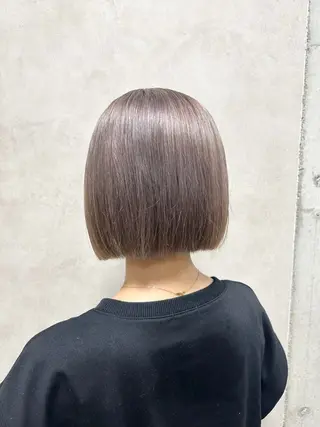ショート カラー Rin♡透明感ピンク 🎀白肌ラベンダーのヘアスタイル