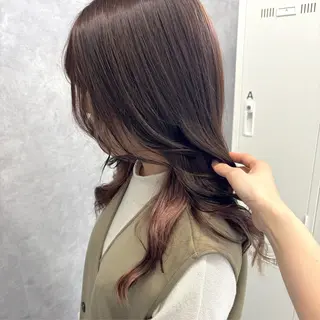 ロング カラー NUMBER_ ユイナのヘアスタイル