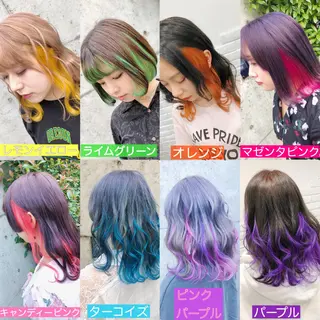 ミディアム カラー ヘアアレンジ メンズ キッズ 💟Chloe原宿店 🩶ハイトーンのヘアスタイル