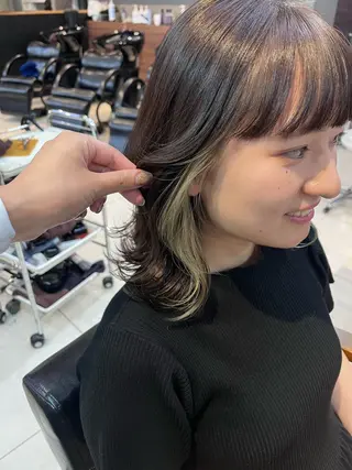 ショート カラー ヘアアレンジ キッズ 透明感カラー🤎 ゆりのヘアスタイル