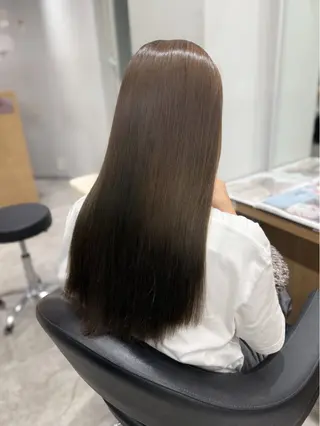 ロング カラー 巻ける髪質改善🫧ハ イライト/永田汰伊智のヘアスタイル
