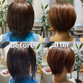 ショート カラー メルクヘアー 中澤のヘアスタイル
