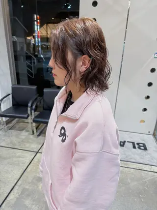 ショート カラー パーマ 野林 夏帆のヘアスタイル