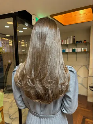 ロング カラー 矢野 晃平のヘアスタイル
