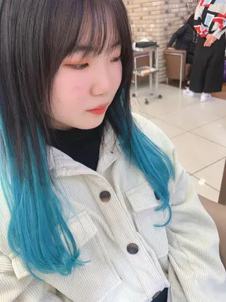 ロング カラー 羽エクステ🩷 🤍まき🤍のマツエク・マツパデザイン
